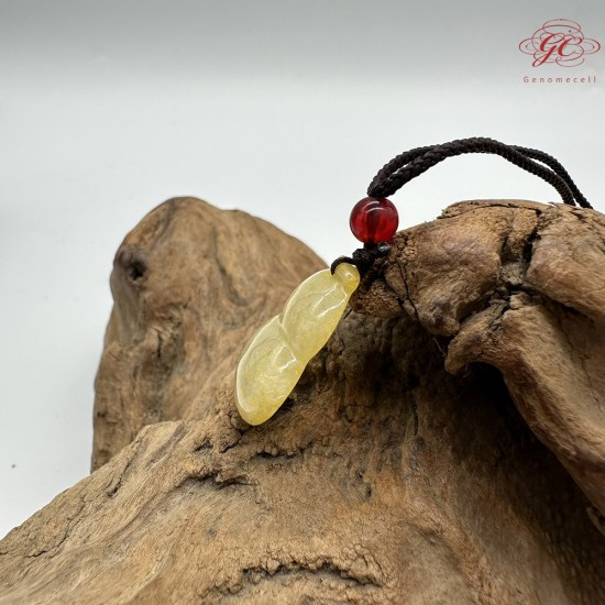 【肌容雪】天然緬甸A貨葫蘆造型翡翠吊墜繩 編號741