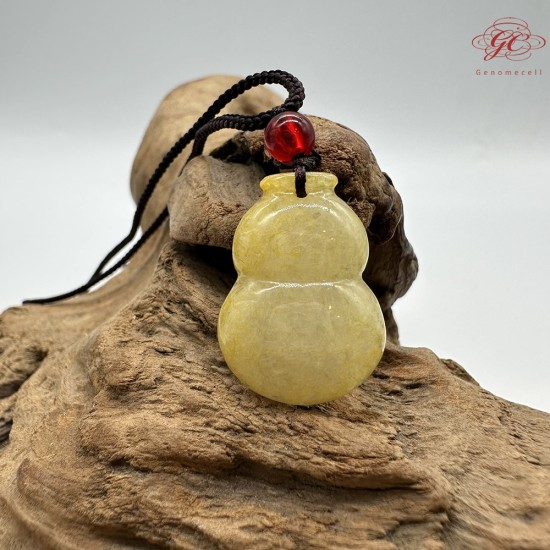 【肌容雪】天然緬甸A貨葫蘆造型翡翠吊墜繩 編號741