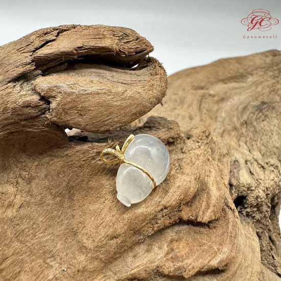 【肌容雪】天然緬甸A貨18K金翡翠葫蘆造型吊墜 編號749