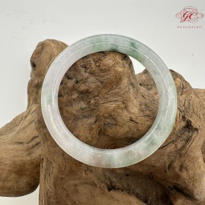 【肌容雪】天然緬甸A貨翡翠春彩圓條手鐲 編號753(鐲圍51.3mm#16號) 【肌容雪】天然緬甸A貨翡翠春彩圓條手鐲 編號753(鐲圍51.3mm#16號)