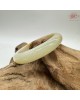 【肌容雪】天然緬甸A貨翡翠冰雞油黃貴妃鐲 編號780(鐲圍57mm#18號)