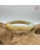 【肌容雪】天然緬甸A貨翡翠冰雞油黃貴妃鐲 編號780(鐲圍57mm#18號)