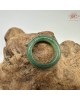 【肌容雪】天然緬甸A貨綠翡翠飄花戒圈 編號782(戒圍17.2mm#10號)