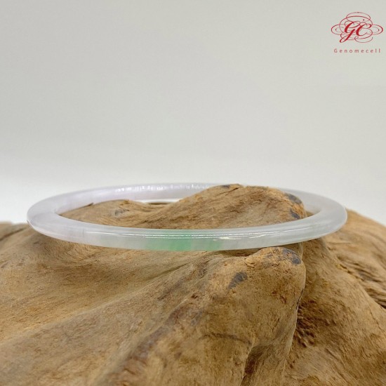 【肌容雪】緬甸天然A貨翡翠冰春彩叮噹手鐲 編號785(鐲圍56.8mm#18號)