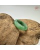 【肌容雪】天然緬甸A貨綠翡翠飄花戒圈 編號792(戒圍16.1mm#10號)