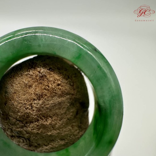 【肌容雪】天然緬甸A貨綠翡翠飄花戒圈 編號792(戒圍16.1mm#10號)