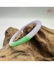 【肌容雪】天然緬甸A貨翡翠春彩貴妃鐲 編號844(鐲圍53.7mm#17號)