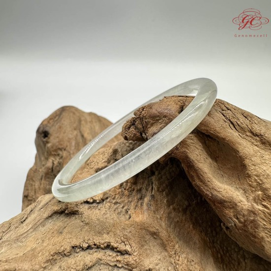 【肌容雪】天然緬甸A貨冰種翡翠貴妃鐲 編號849(鐲圍55.4mm#17.5號)