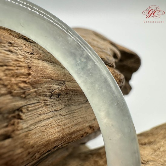 【肌容雪】天然緬甸A貨冰種翡翠貴妃鐲 編號849(鐲圍55.4mm#17.5號)