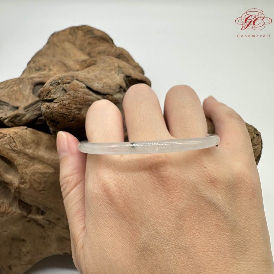 【肌容雪】天然緬甸A貨冰種翡翠貴妃鐲 編號849(鐲圍55.4mm#17.5號)