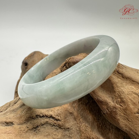 ★瑕疵特賣★【肌容雪】天然緬甸A貨白底紅翡翠平安鐲 編號893(鐲圍58.0mm#18.5號)