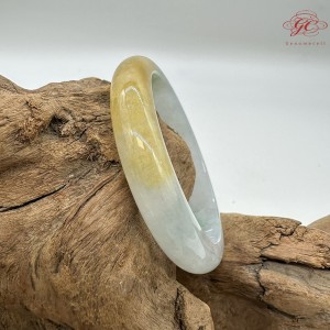 【肌容雪】天然緬甸A貨冰皇家綠翡翠平安鐲 編號917(鐲圍54.8mm#17號)