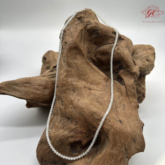 【肌容雪】天然緬甸A貨冰種翡翠多圈珠串鍊 編號924