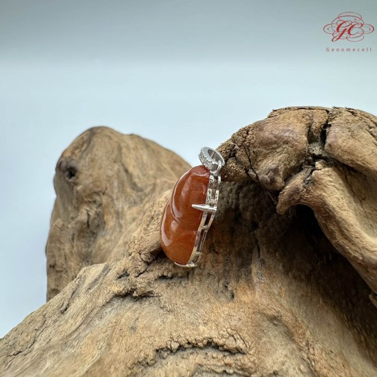 【肌容雪】天然緬甸A貨紅翡翠葫蘆造型吊墜 編號925