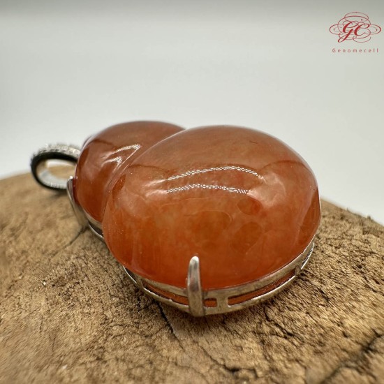 【肌容雪】天然緬甸A貨紅翡翠葫蘆造型吊墜 編號925