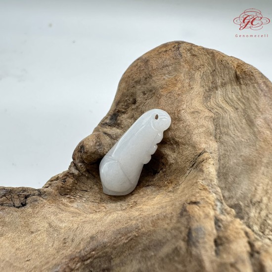 【肌容雪】天然緬甸A貨翡翠福豆造型吊墜 編號975 【肌容雪】天然緬甸A貨翡翠福豆造型吊墜 編號975