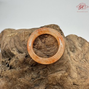 【肌容雪】天然緬甸翡翠A貨紅翡翠戒圈 編號987(戒圍16.5mm#11號)