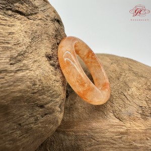 【肌容雪】天然緬甸翡翠A貨紅翡翠戒圈 編號987(戒圍16.5mm#11號)