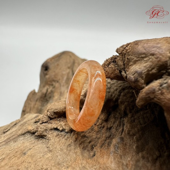 【肌容雪】天然緬甸翡翠A貨紅翡翠戒圈 編號987(戒圍16.5mm#11號)