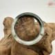 【肌容雪】天然美石冰墨雙輝平安鐲 編號B217(鐲圍57.6mm#18號)