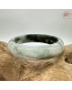 【肌容雪】天然美石冰墨雙輝平安鐲 編號B217(鐲圍57.6mm#18號)