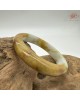 【肌容雪】天然美石黃白雙彩平安鐲 編號B219(鐲寬50.3mm#16號) 【肌容雪】天然美石黃白雙彩平安鐲 編號B219(鐲寬50.3mm#16號)