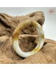 【肌容雪】天然美石黃白雙彩平安鐲 編號B219(鐲寬50.3mm#16號) 【肌容雪】天然美石黃白雙彩平安鐲 編號B219(鐲寬50.3mm#16號)