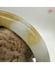 【肌容雪】天然美石黃白雙彩平安鐲 編號B219(鐲寬50.3mm#16號) 【肌容雪】天然美石黃白雙彩平安鐲 編號B219(鐲寬50.3mm#16號)