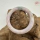 【肌容雪】天然美石粉紫三彩撒金圓條手鐲 編號B220(鐲圍55.4mm#17.5號)