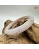 【肌容雪】天然美石粉紫三彩撒金圓條手鐲 編號B220(鐲圍55.4mm#17.5號) 【肌容雪】天然美石粉紫三彩撒金圓條手鐲 編號B220(鐲圍55.4mm#17.5號)