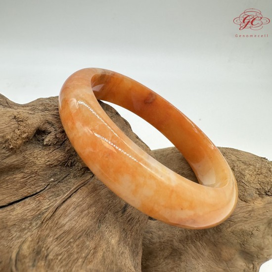 【肌容雪】天然美石赤焰流霞平安鐲 編號B221(鐲圍57.3mm#18號) 【肌容雪】天然美石赤焰流霞平安鐲 編號B221(鐲圍57.3mm#18號)