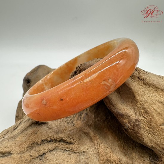 【肌容雪】天然美石赤焰流霞平安鐲 編號B221(鐲圍57.3mm#18號) 【肌容雪】天然美石赤焰流霞平安鐲 編號B221(鐲圍57.3mm#18號)
