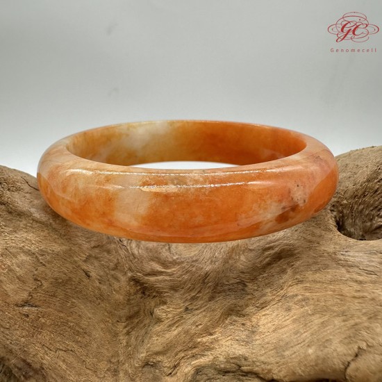 【肌容雪】天然美石赤焰流霞平安鐲 編號B221(鐲圍57.3mm#18號) 【肌容雪】天然美石赤焰流霞平安鐲 編號B221(鐲圍57.3mm#18號)