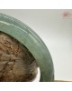 【肌容雪】天然美石冰芹綠飄花平安鐲 編號B223(鐲圍54.5mm#17號) 【肌容雪】天然美石冰芹綠飄花平安鐲 編號B223(鐲圍54.5mm#17號)