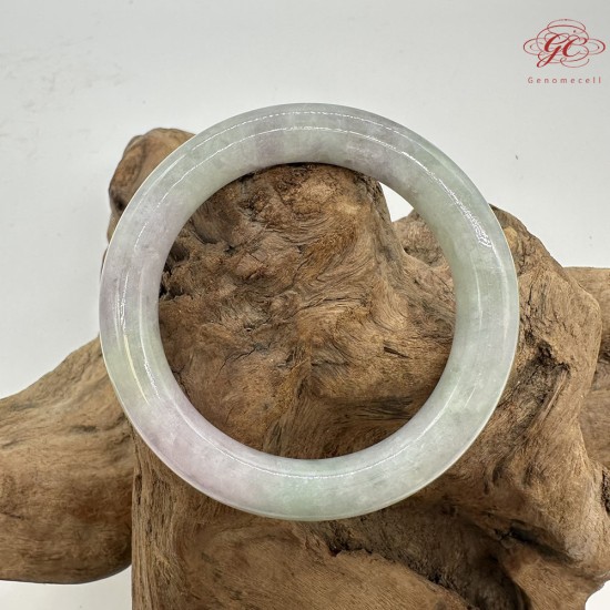【肌容雪】天然美石春彩飄花圓條手鐲 編號B225(鐲圍55.6mm#17.5號) 【肌容雪】天然美石春彩飄花圓條手鐲 編號B225(鐲圍55.6mm#17.5號)