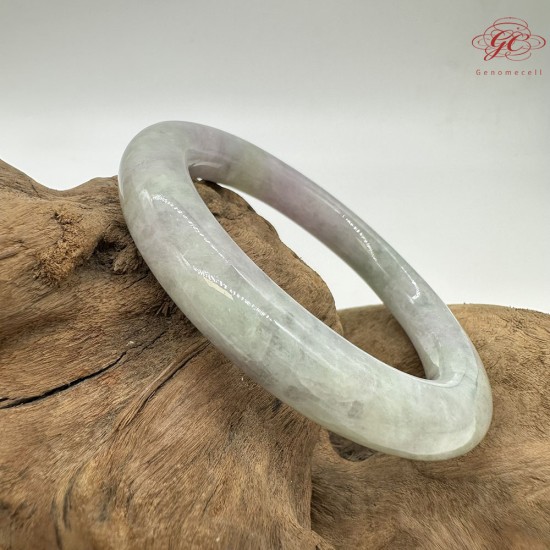 【肌容雪】天然美石春彩飄花圓條手鐲 編號B225(鐲圍55.6mm#17.5號) 【肌容雪】天然美石春彩飄花圓條手鐲 編號B225(鐲圍55.6mm#17.5號)