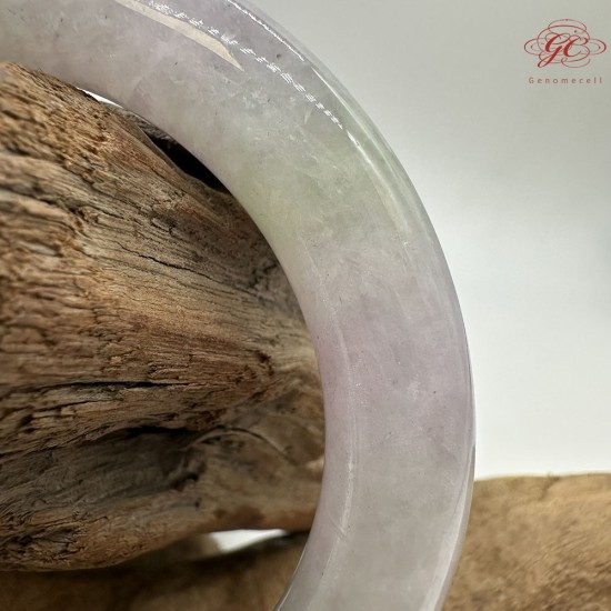 【肌容雪】天然美石春彩飄花圓條手鐲 編號B225(鐲圍55.6mm#17.5號) 【肌容雪】天然美石春彩飄花圓條手鐲 編號B225(鐲圍55.6mm#17.5號)