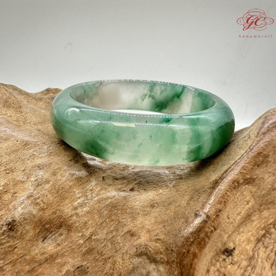 【肌容雪】天然非洲翠-碧嵐晨霧鐲 編號F02(鐲圍55.1mm#17.5號) 【肌容雪】天然非洲翠-碧嵐晨霧鐲 編號F02(鐲圍55.1mm#17.5號)