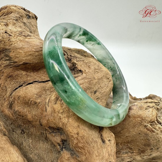 【肌容雪】天然非洲翠-翠湖之心鐲 編號F04(鐲圍59.0mm#18.5號) 【肌容雪】天然非洲翠-翠湖之心鐲 編號F04(鐲圍59.0mm#18.5號)
