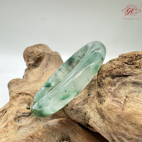 【肌容雪】天然非洲翠-翠湖之心鐲 編號F04(鐲圍59.0mm#18.5號) 【肌容雪】天然非洲翠-翠湖之心鐲 編號F04(鐲圍59.0mm#18.5號)