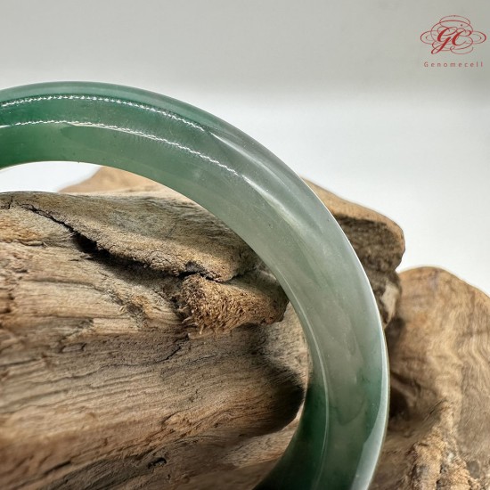 【肌容雪】天然非洲翠-幽竹涵翠鐲 編號F06(鐲圍59.3mm#18.5號) 【肌容雪】天然非洲翠-幽竹涵翠鐲 編號F06(鐲圍59.3mm#18.5號)