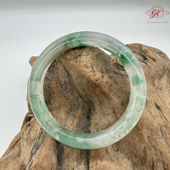 【肌容雪】天然非洲翠-雪潤碧光鐲 編號F07(鐲圍60.4mm#19號) 【肌容雪】天然非洲翠-雪潤碧光鐲 編號F07(鐲圍60.4mm#19號)