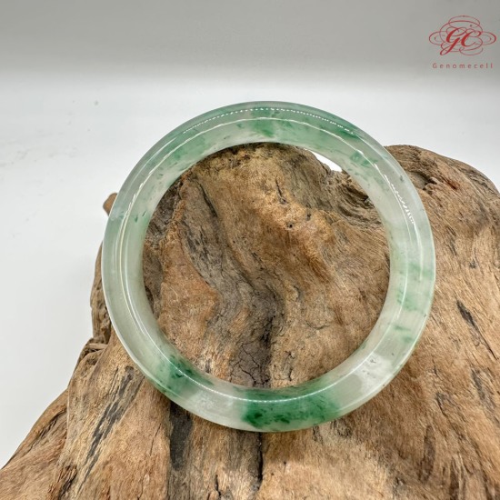 【肌容雪】天然非洲翠-雪潤碧光鐲 編號F07(鐲圍60.4mm#19號) 【肌容雪】天然非洲翠-雪潤碧光鐲 編號F07(鐲圍60.4mm#19號)