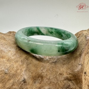【肌容雪】天然非洲翠-晨曦碧影翠鐲 編號F08(鐲圍59.0mm#18.5號)