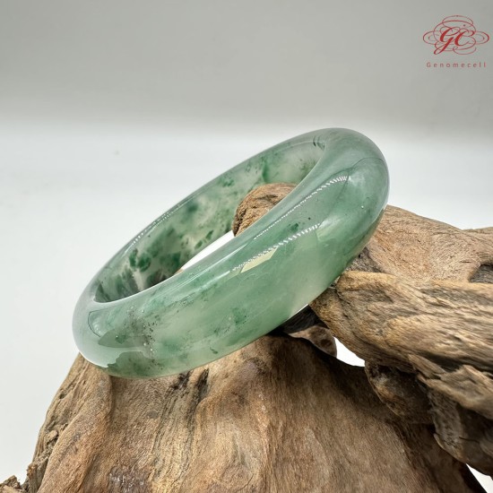 【肌容雪】天然非洲翠-銀河閃綠鐲 編號F09(鐲圍59.1mm#18.5號) 【肌容雪】天然非洲翠-銀河閃綠鐲 編號F09(鐲圍59.1mm#18.5號)