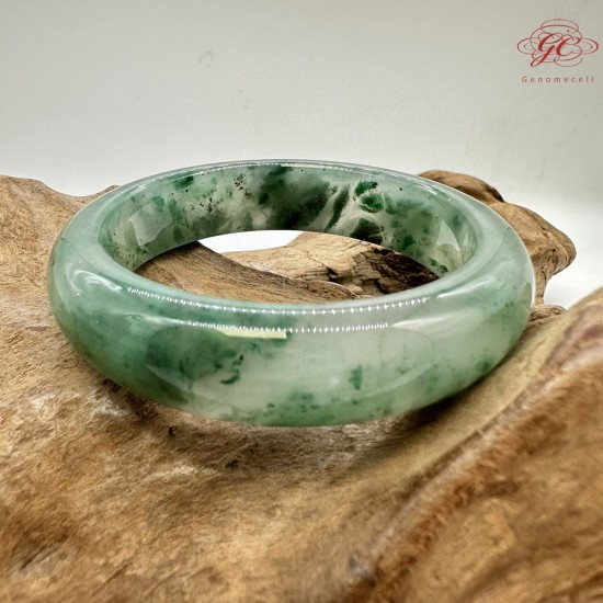 【肌容雪】天然非洲翠-銀河閃綠鐲 編號F09(鐲圍59.1mm#18.5號) 【肌容雪】天然非洲翠-銀河閃綠鐲 編號F09(鐲圍59.1mm#18.5號)