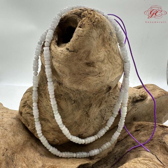 【肌容雪】天然緬甸A貨翡翠竹節珠多圈珠串鍊 編號1003