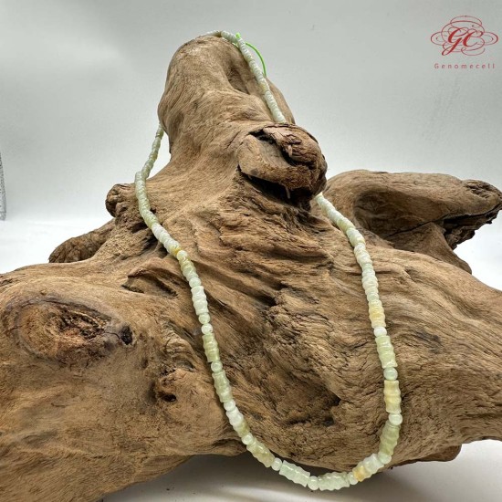 【肌容雪】天然緬甸A貨翡翠竹節珠多圈珠串鍊 編號1004