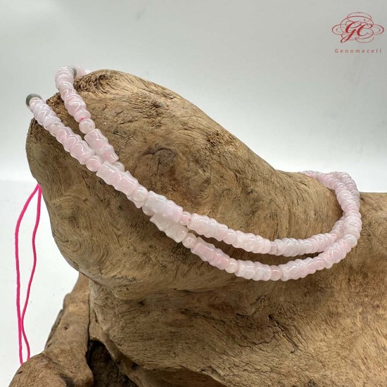 【肌容雪】天然緬甸A貨翡翠竹節珠多圈珠串鍊 編號1005