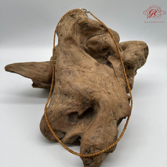 【肌容雪】天然緬甸A貨冰種黃翡多圈珠串鍊 編號1022